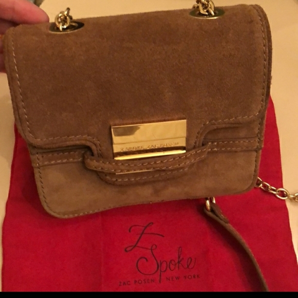 Zac Posen Z Spoke Brown Suede Purse - Picture 4 of 12